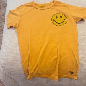Aviator Nation Kids Yellow Smiley Face T-Shirt